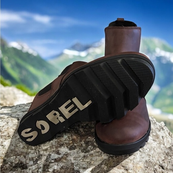 Sorel Joan of Arctic Women’s Wedge ll Chelsea Boot in Wine. Size 10. - Picture 7 of 8